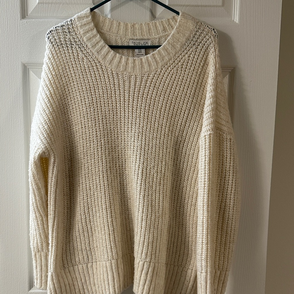 Rachel Zoe Cream Knit Sweater